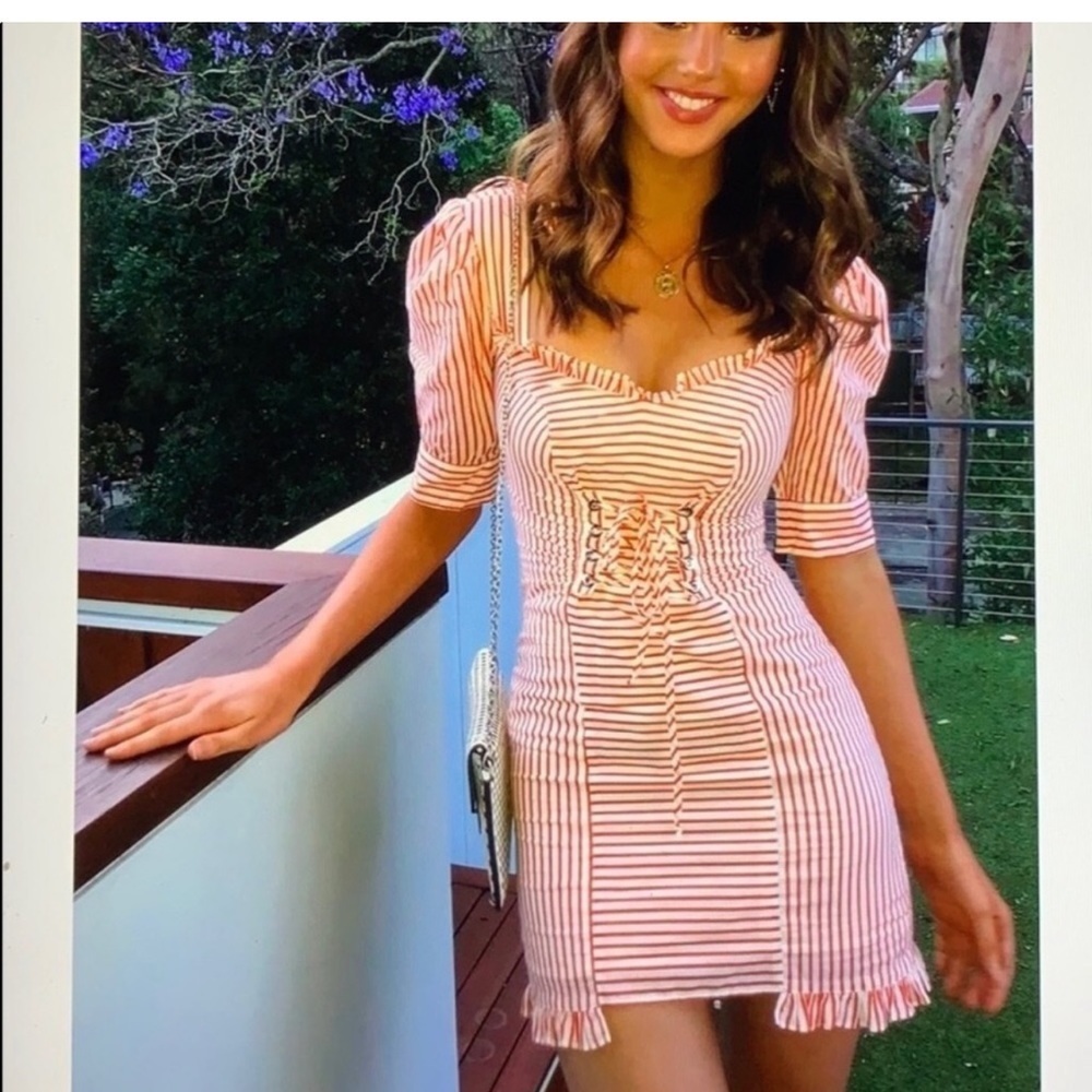 For love and lemons striped dress